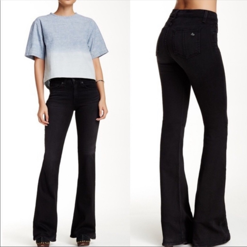 Rag & Bone High Rise Bell Jeans🖤